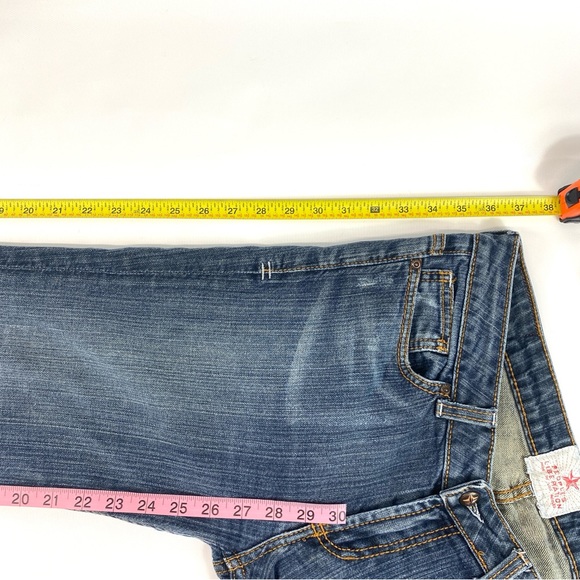 People’s Liberation flap star pocket  jeans  flare sz 32 - Picture 10 of 12